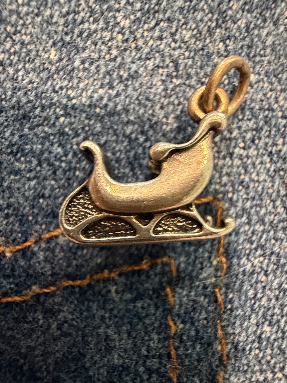 James Avery retired sterling silver sleigh